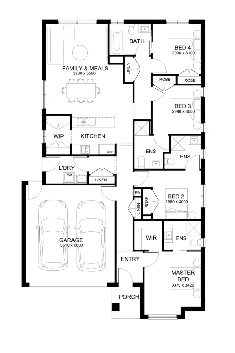 Floorplan of Homely house listing, Lot 40729 Narran Road, Truganina VIC 3029