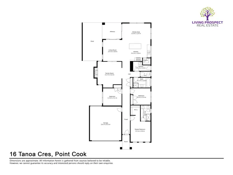 Floorplan of Homely house listing, 16 Tanoa Crescent, Point Cook VIC 3030
