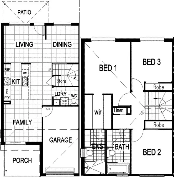 Floorplan of Homely townhouse listing, 21/31 Sunray Parade, Griffin QLD 4503