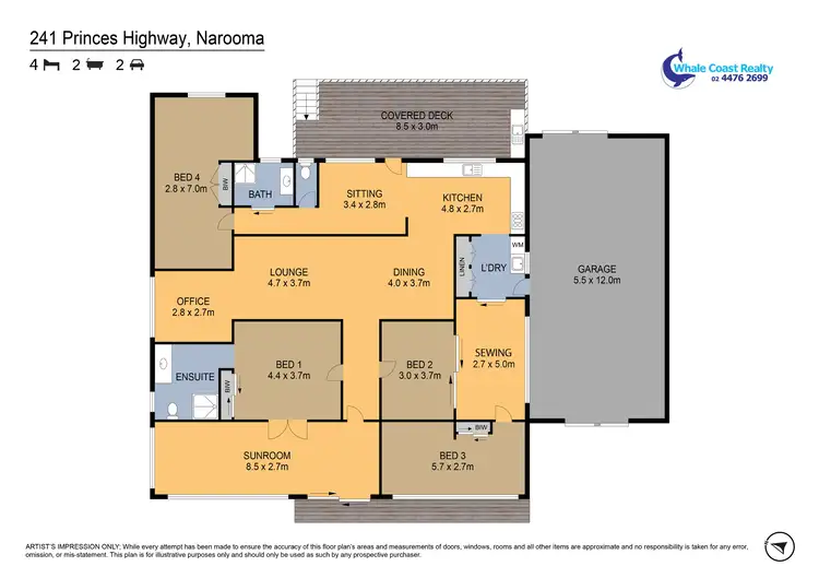 Floorplan of Homely house listing, 241 Princes Highway, Narooma NSW 2546