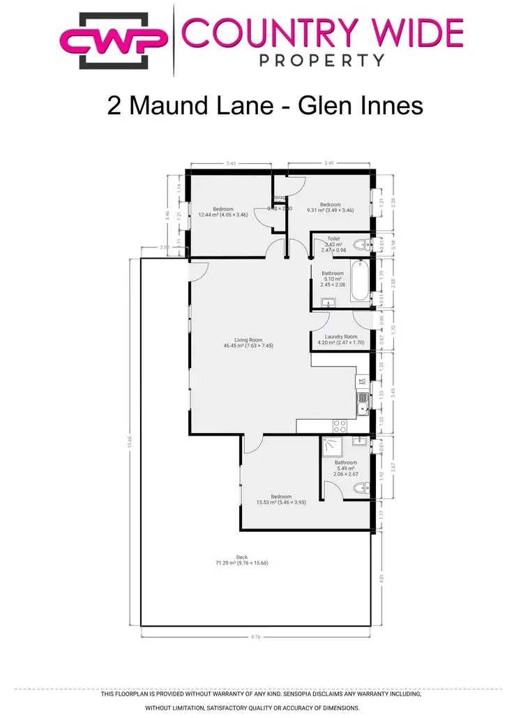 Floorplan of Homely house listing, 2 Maund Lane, Glen Innes NSW 2370
