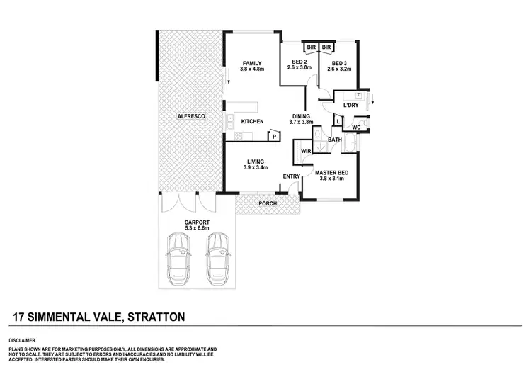 Floorplan of Homely house listing, 17 Simmental Vale, Stratton WA 6056