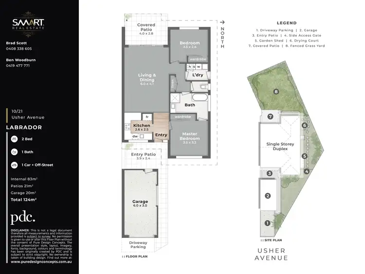 Floorplan of Homely townhouse listing, 10/21 Usher Avenue, Labrador QLD 4215