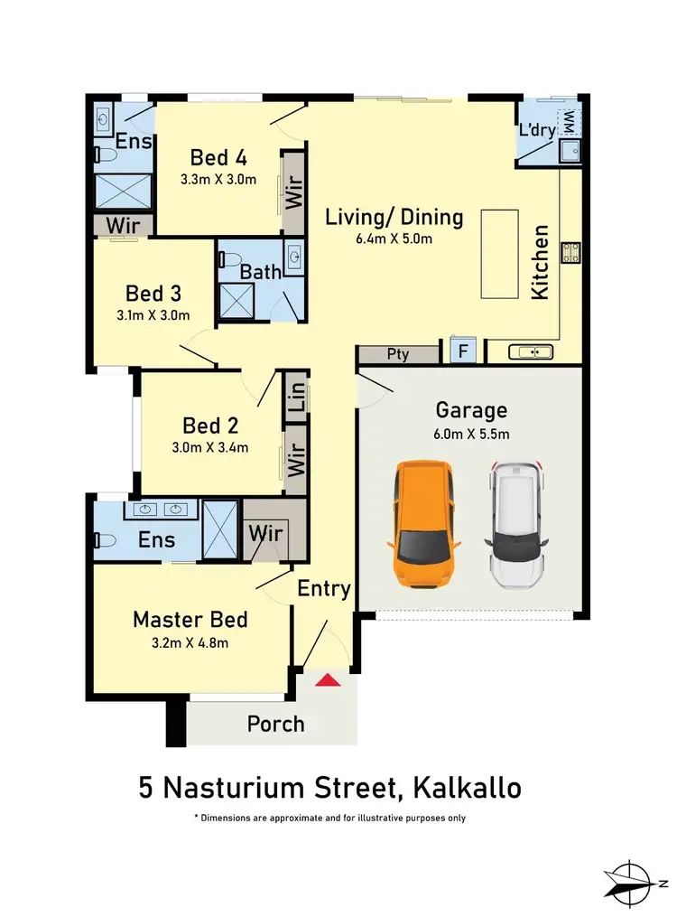 Floorplan of Homely house listing, 5 Nasturium Street, Kalkallo VIC 3064