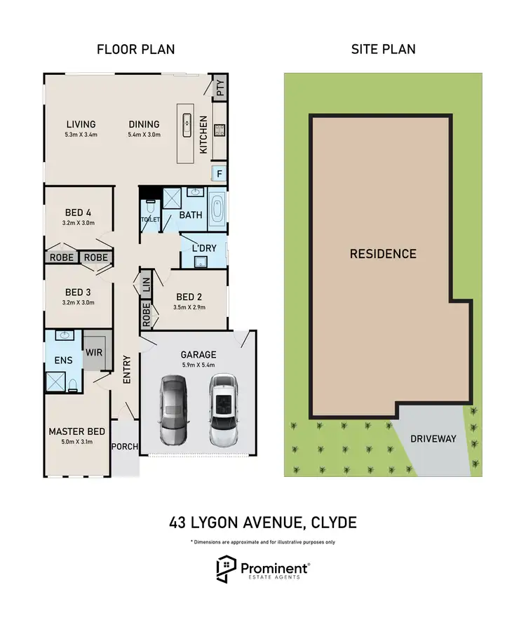 Floorplan of Homely house listing, 43 Lygon Avenue, Clyde VIC 3978