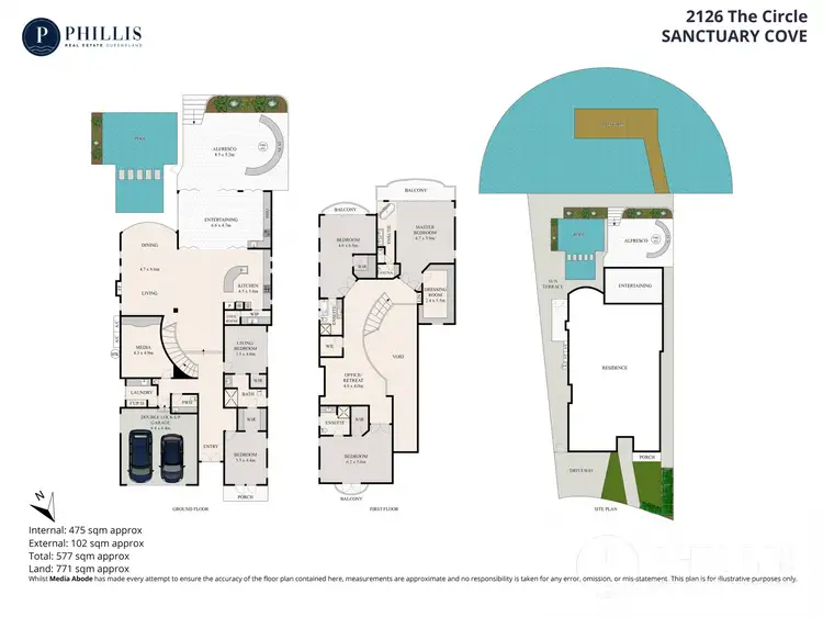Floorplan of Homely house listing, 2126 The Circle, Sanctuary Cove QLD 4212