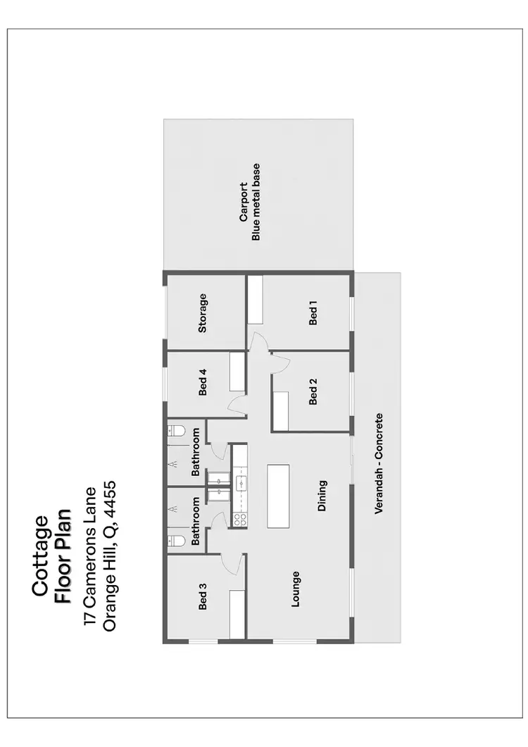 Floorplan of Homely rural property listing, 17 Camerons Lane, Roma QLD 4455