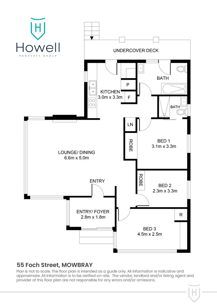 Floorplan of Homely house listing, 55 Foch Street, Mowbray TAS 7248