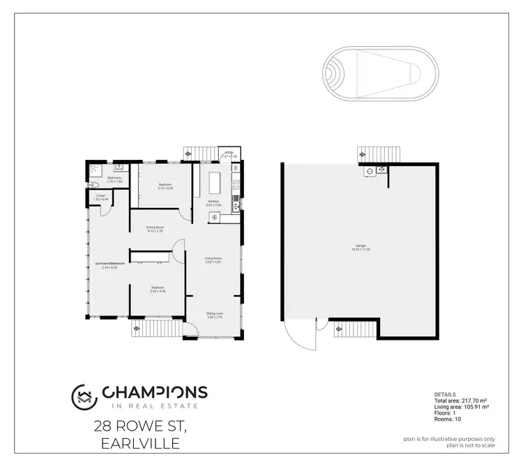 Floorplan of Homely house listing, 28 Rowe Street, Earlville QLD 4870