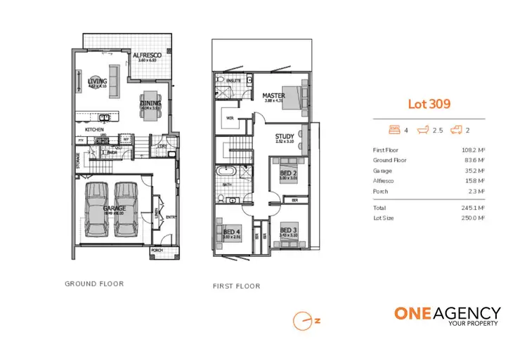 Floorplan of Homely house listing, 309 Caddens Hill Quarter, Caddens NSW 2747