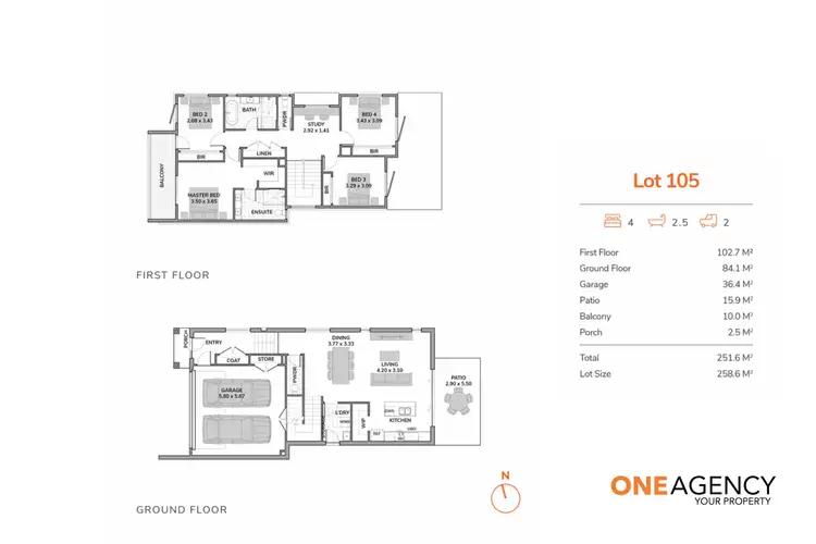 Floorplan of Homely house listing, 105 Caddens Hill Quarter, Caddens NSW 2747