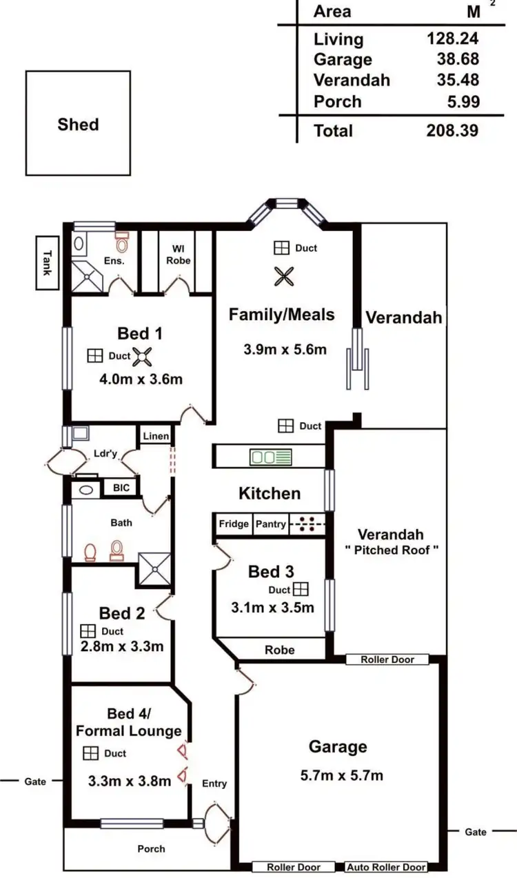 Floorplan of Homely house listing, 4 Dylan Court, Smithfield SA 5114