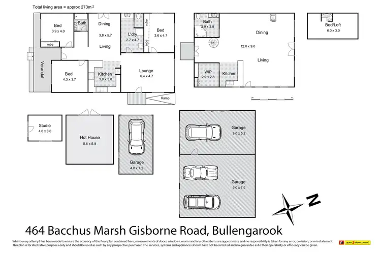Floorplan of Homely rural property listing, 464 Bacchus Marsh Road, Bullengarook VIC 3437
