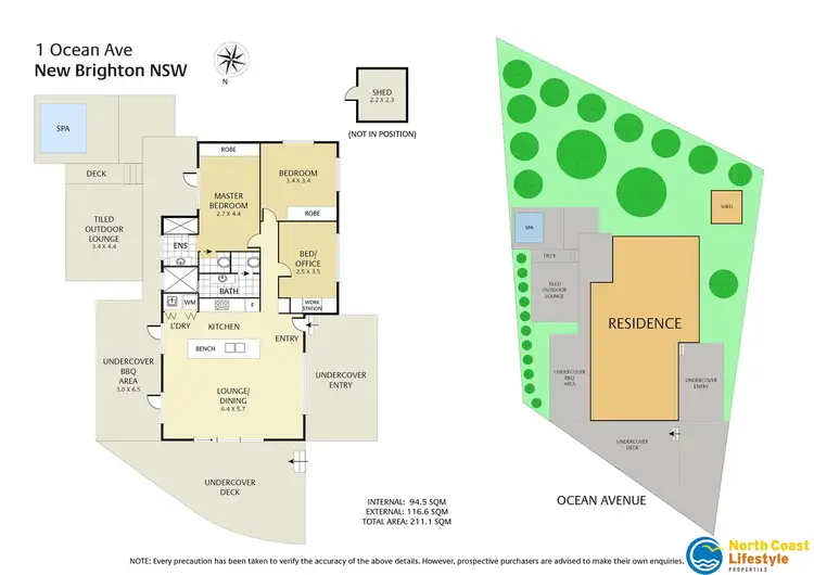 Floorplan of Homely house listing, 1 Ocean Avenue, New Brighton NSW 2483
