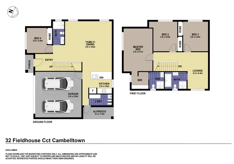 Floorplan of Homely house listing, 32 Fieldhouse Circuit, Campbelltown NSW 2560