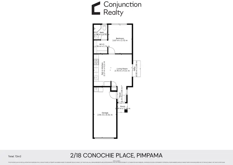 Floorplan of Homely unit listing, 2/18 Conochie Place, Pimpama QLD 4209