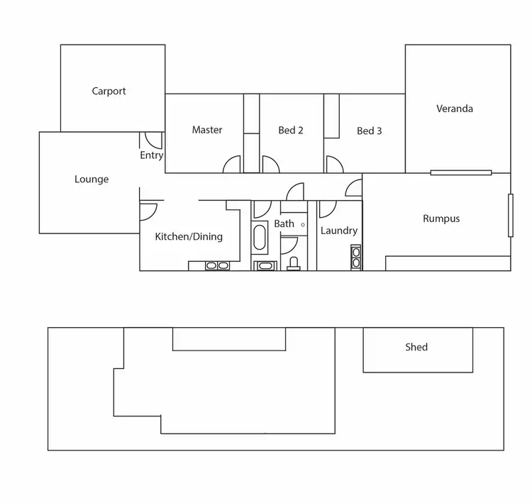 Floorplan of Homely house listing, 39 Fitzroy Street, Laverton VIC 3028