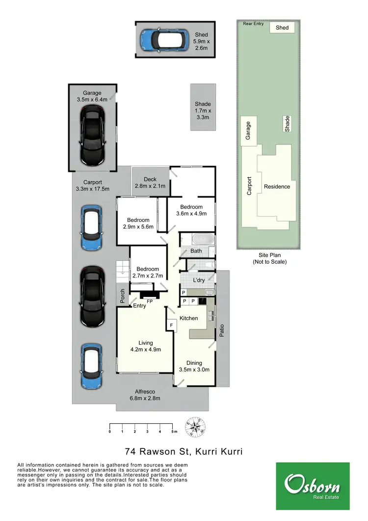 Floorplan of Homely house listing, 74 Rawson Street, Kurri Kurri NSW 2327