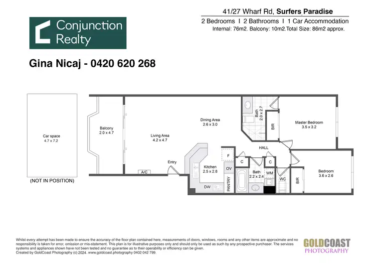 Floorplan of Homely apartment listing, 41/27-31 WHARF ROAD, Surfers Paradise QLD 4217