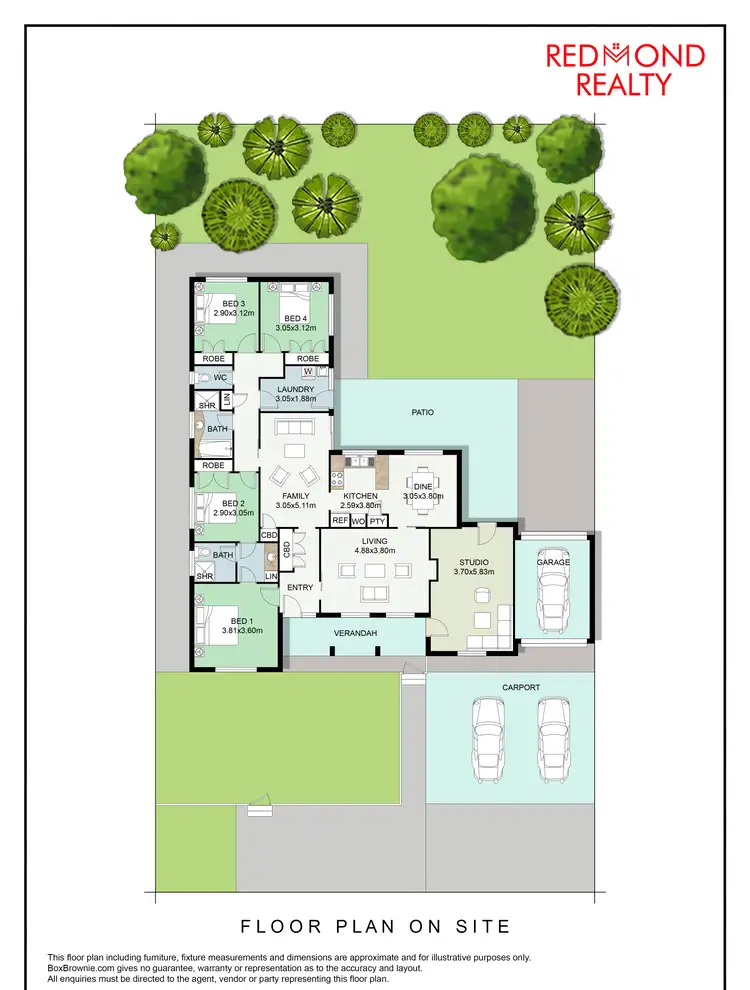 Floorplan of Homely house listing, 80 Blackall Drive, Greenwood WA 6024