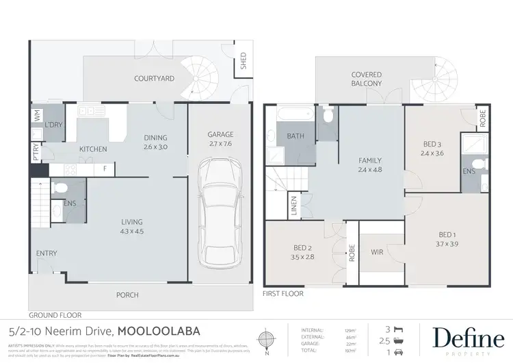 Floorplan of Homely unit listing, 5/2-10 Neerim Drive, Mooloolaba QLD 4557