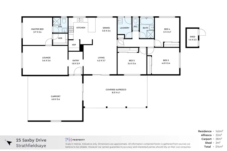 Floorplan of Homely house listing, 25 Saxby Drive, Strathfieldsaye VIC 3551