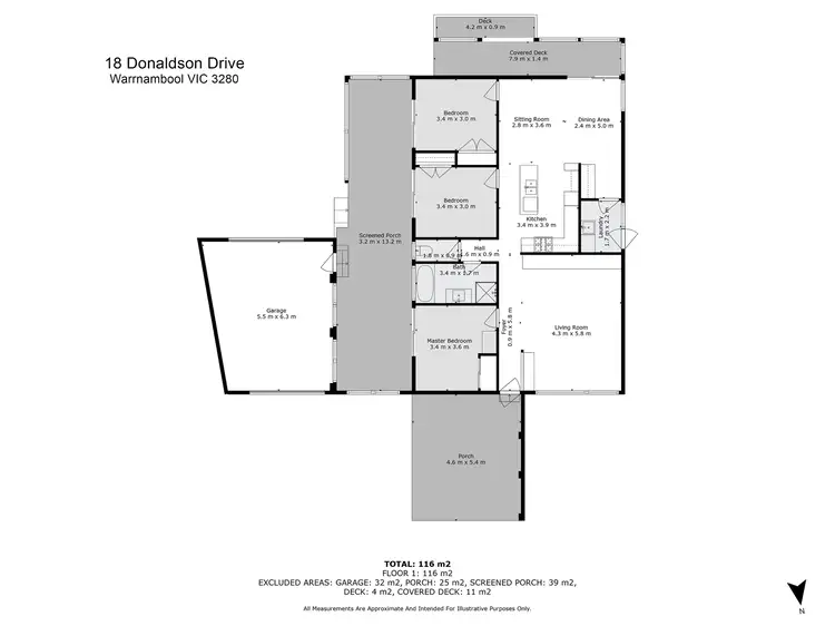 Floorplan of Homely house listing, 18 Donaldson Drive, Warrnambool VIC 3280