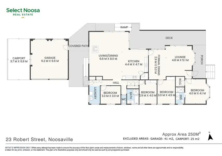 Floorplan of Homely house listing, 23 Robert Street, Noosaville QLD 4566