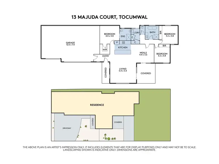 Floorplan of Homely house listing, 13 Majuda Court, Tocumwal NSW 2714