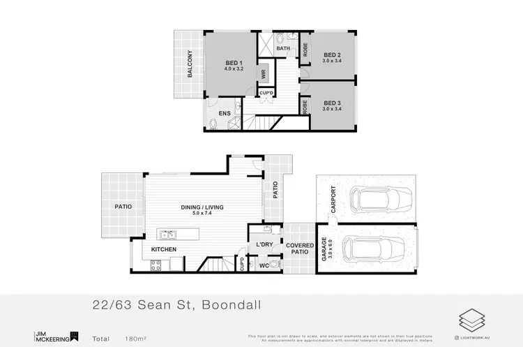 Floorplan of Homely townhouse listing, 22/63 Sean Street, Boondall QLD 4034