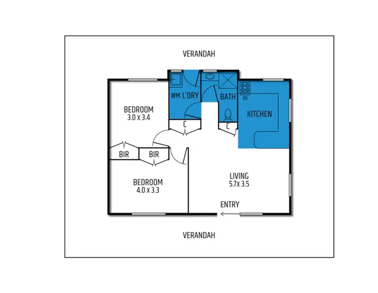 Floorplan of Homely house listing, 104 Facey Drive, Tolmie VIC 3723