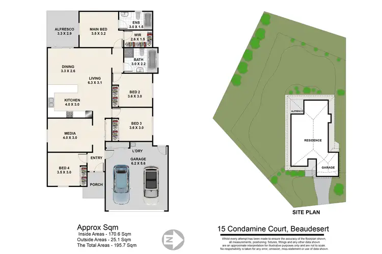 Floorplan of Homely house listing, 15 Condamine Court, Beaudesert QLD 4285