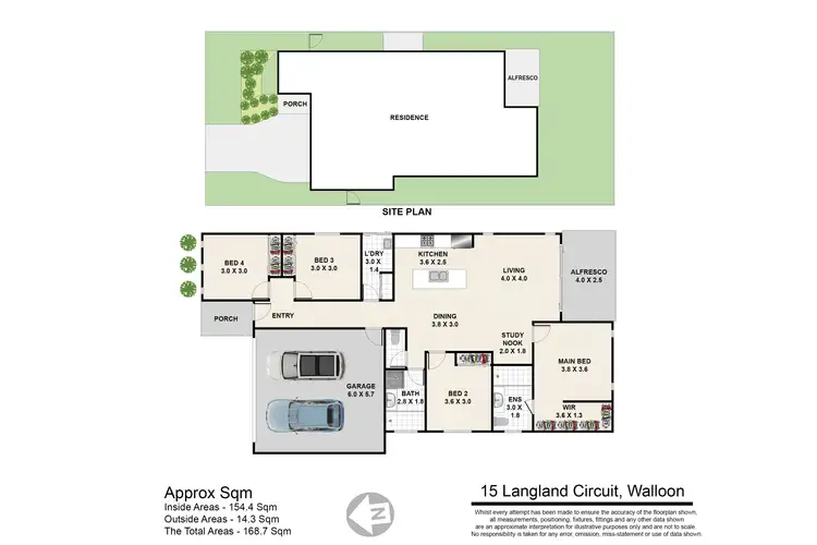 Floorplan of Homely house listing, 15 Langland Circuit, Walloon QLD 4306