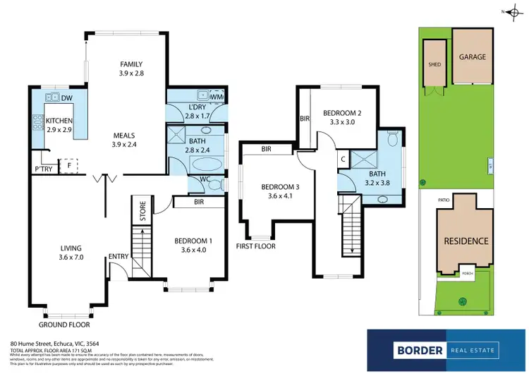 Floorplan of Homely house listing, 90 Hume Street, Echuca VIC 3564