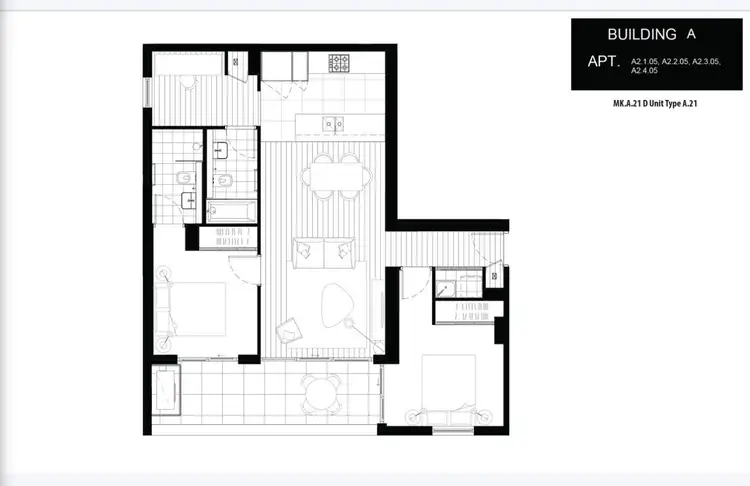 Floorplan of Homely apartment listing, A106/110 Epsom Road, Zetland NSW 2017