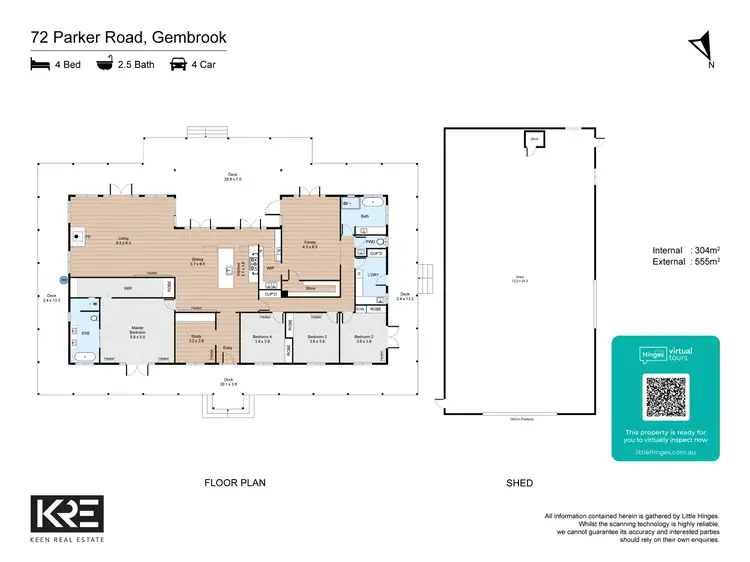 Floorplan of Homely rural property listing, 72 Parker Road, Gembrook VIC 3783