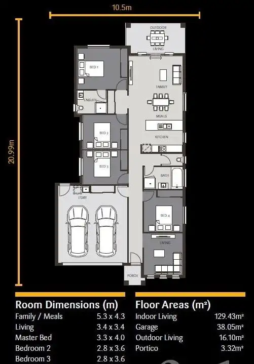 Floorplan of Homely house listing, 59 Mount Barney Crescent, Park Ridge QLD 4125
