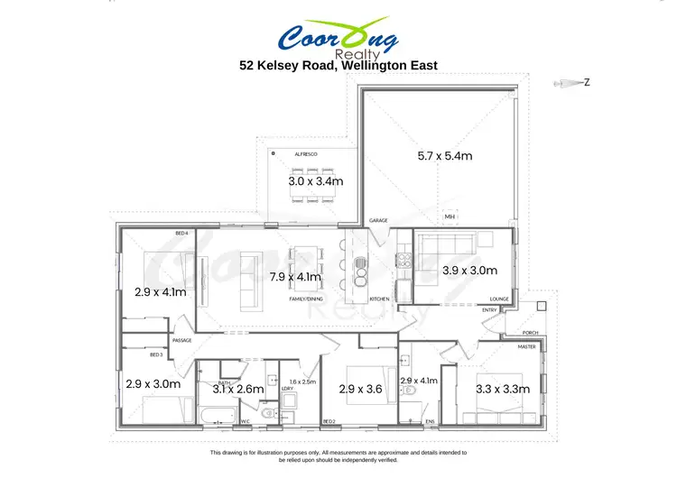 Floorplan of Homely house listing, 52 Kelsey Road, Wellington East SA 5259