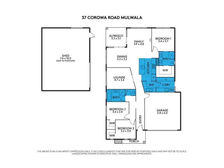 Floorplan of Homely house listing, 37 Corowa Road, Mulwala NSW 2647