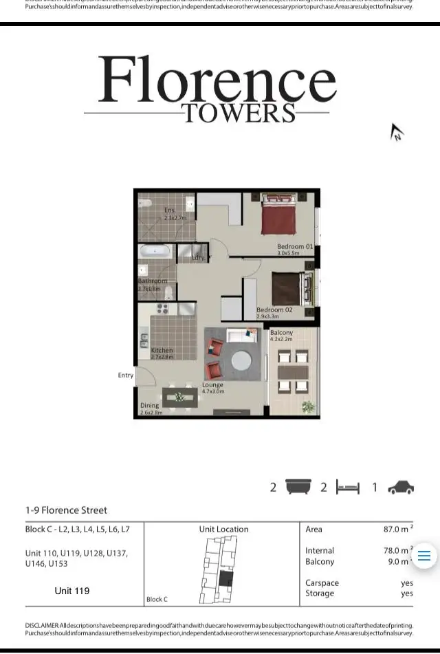 Floorplan of Homely apartment listing, 129/2 Quinn St, Wentworthville NSW 2145