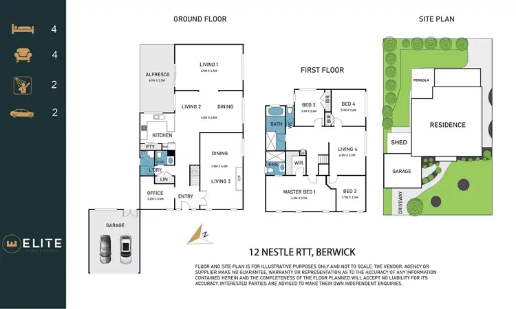 Floorplan of Homely house listing, 12 Nestle Retreat, Berwick VIC 3806