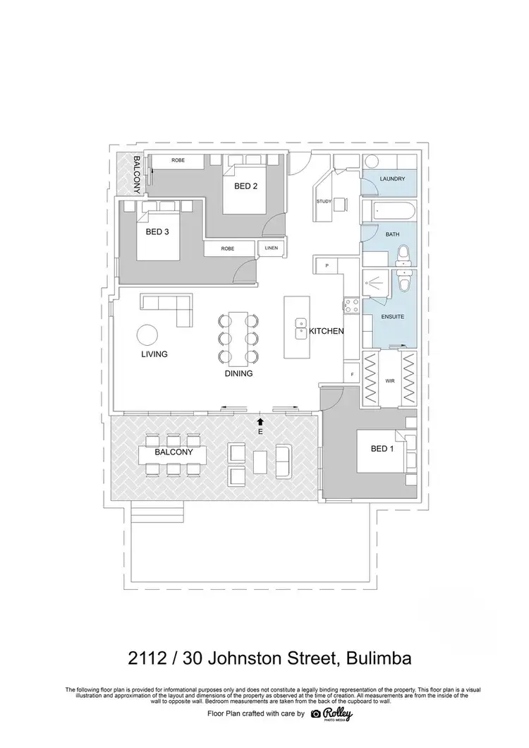 Floorplan of Homely apartment listing, 2112/30 Johnston Street, Bulimba QLD 4171