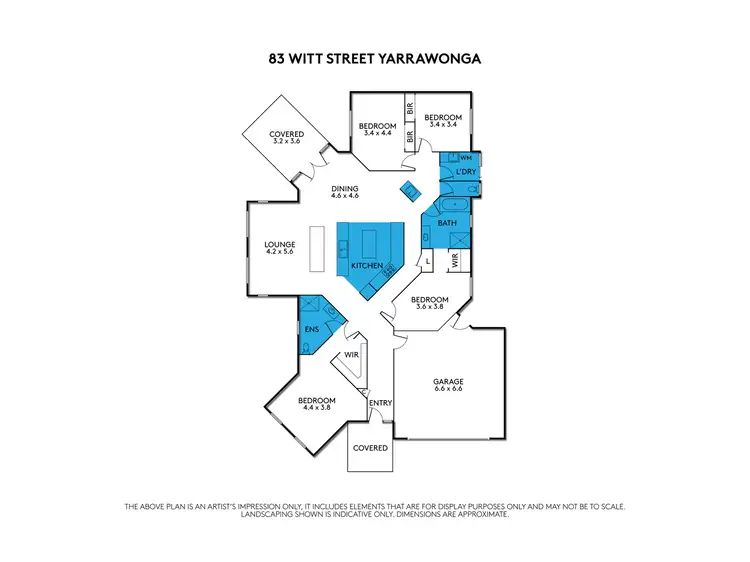Floorplan of Homely house listing, 83 Witt Street, Yarrawonga VIC 3730