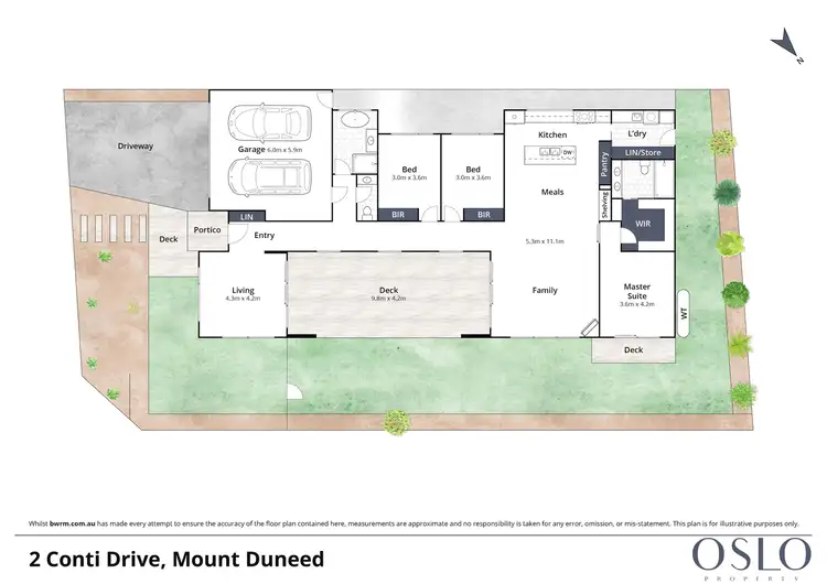 Floorplan of Homely house listing, 2 Conti Drive, Mount Duneed VIC 3217