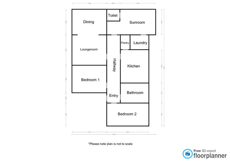 Floorplan of Homely house listing, 3 Vickery Street, Kiata VIC 3418