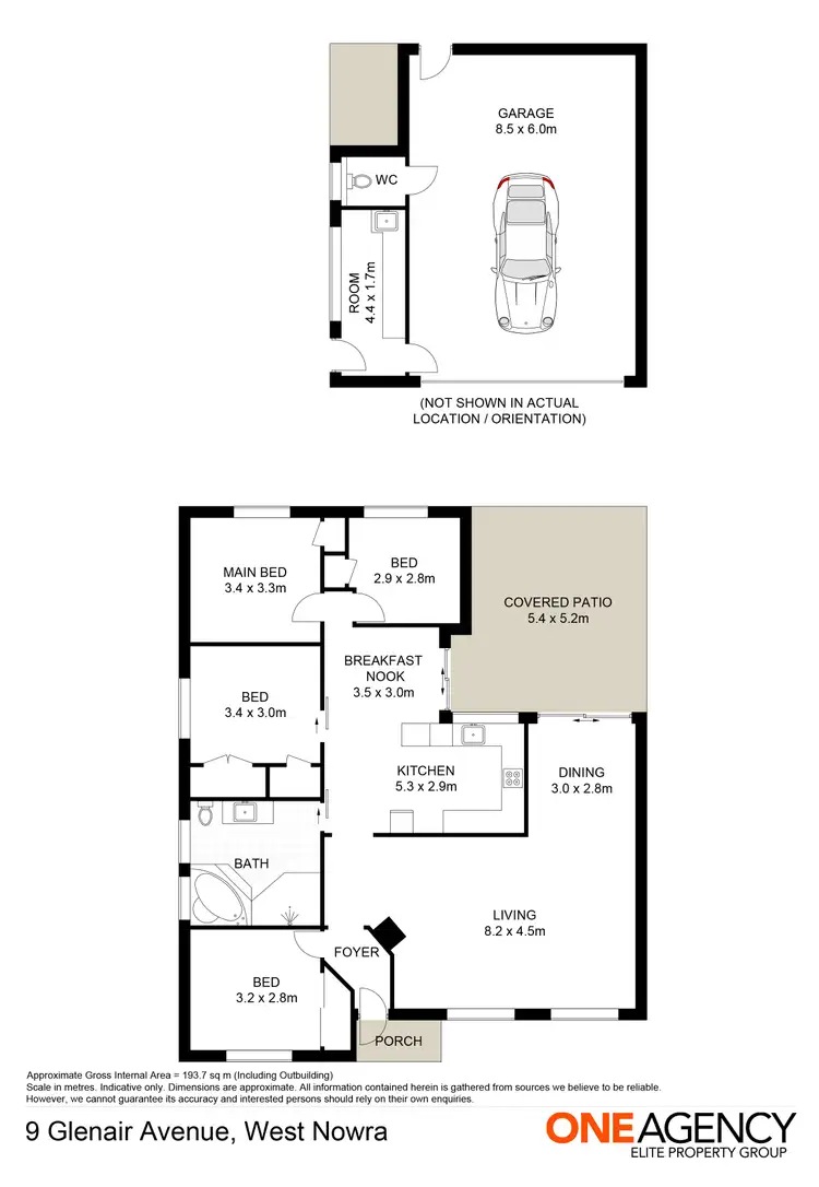 Floorplan of Homely house listing, 9 Glenair Avenue, West Nowra NSW 2541