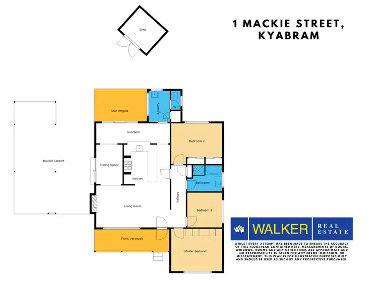 Floorplan of Homely house listing, 1 Mackie Street, Kyabram VIC 3620