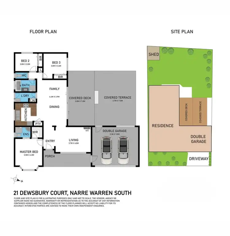 Floorplan of Homely house listing, 21 Dewsbury Court, Narre Warren South VIC 3805
