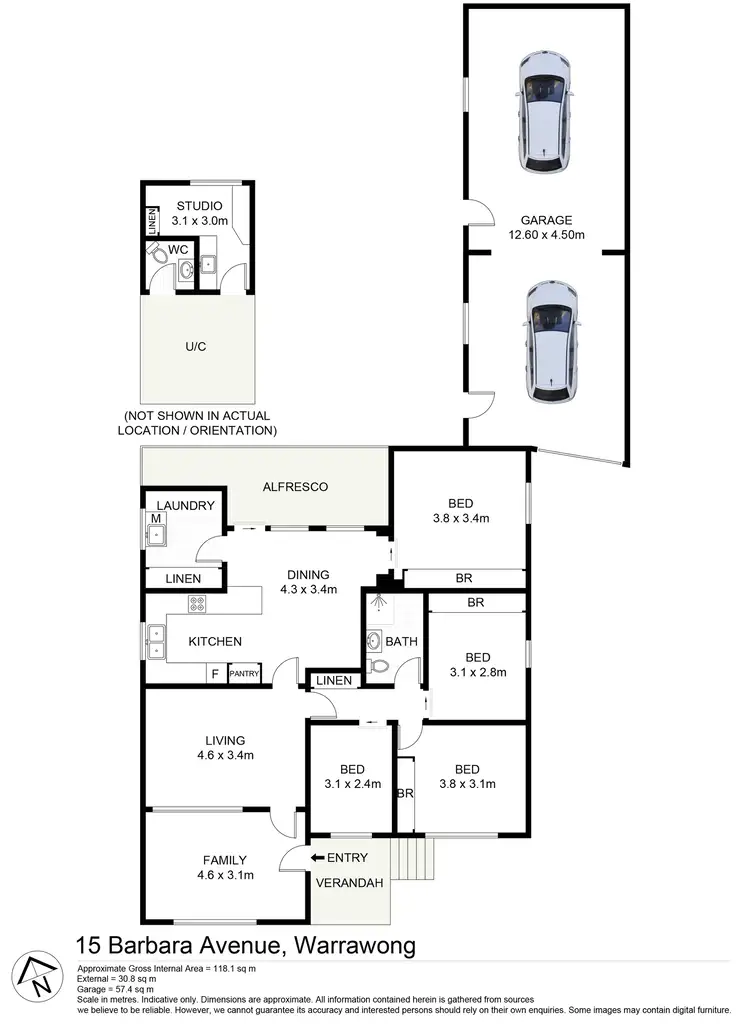 Floorplan of Homely house listing, 15 Barbara Avenue, Warrawong NSW 2502