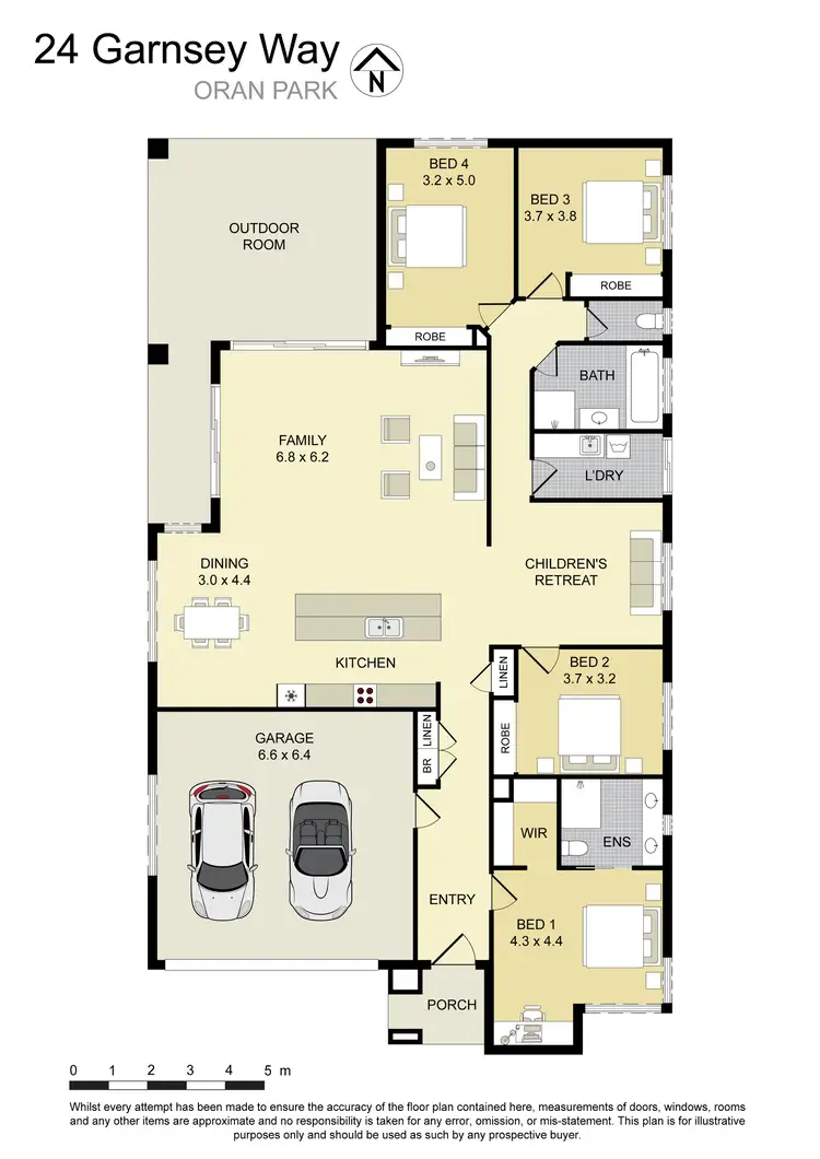 Floorplan of Homely house listing, 24 Garnsey Way, Oran Park NSW 2570